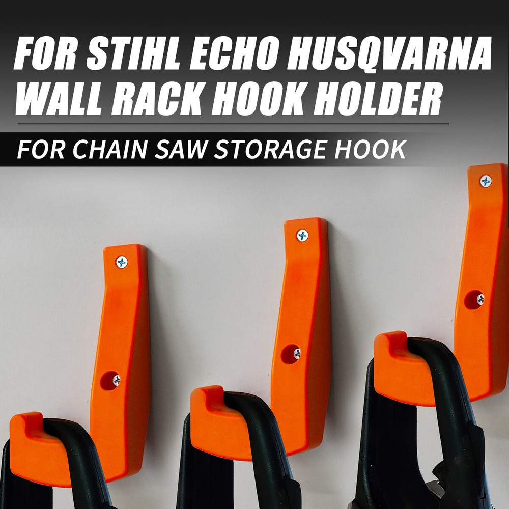 STIHL ECHO HUSQVARNA Chainsaw Wall Hook Storage Rack Hanger Bracket