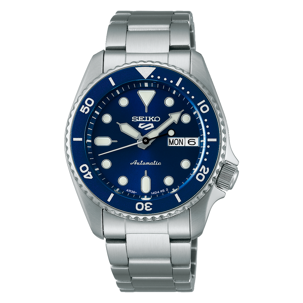 Seiko SKX 5 Sports Series 38 MM SS Blue Dial Automatic Watch SRPL77K1