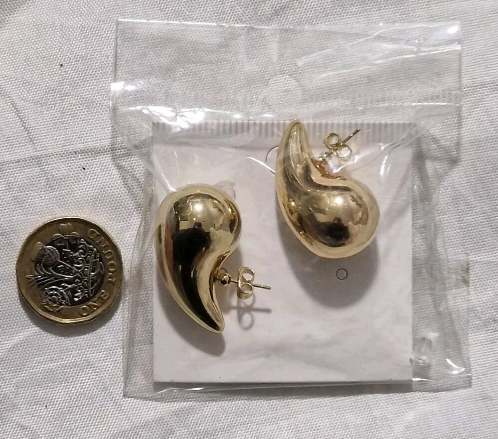 Elegant Chunky Teardrop Earrings for a Bold Statement Look