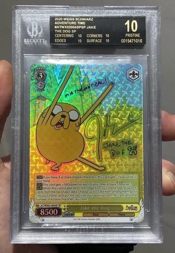 Jake The Dog Wx02-004 Sp Bgs 10 black label Adventure Time Weiss Schwarz booster