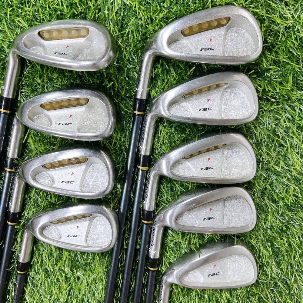 TaylorMade RAC OS 3-9+PW+SW M.A.S.2 Ultralite 60 Flex-S 9pc Left-Handed Used Golf Irons