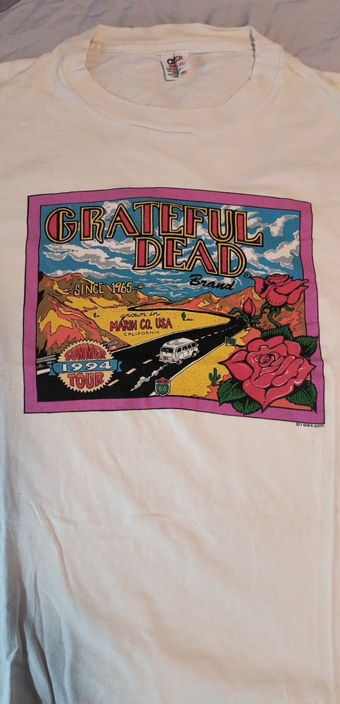 Vintage 1994 Grateful Dead Summer Tour T-Shirt XL Anvil Original Owner