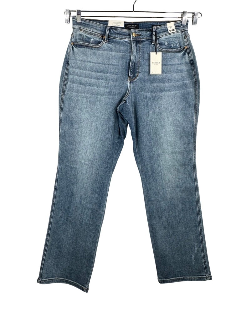 Judy Blue Curvy No Joke Dad jeans distressed stretchy boho sz 16W