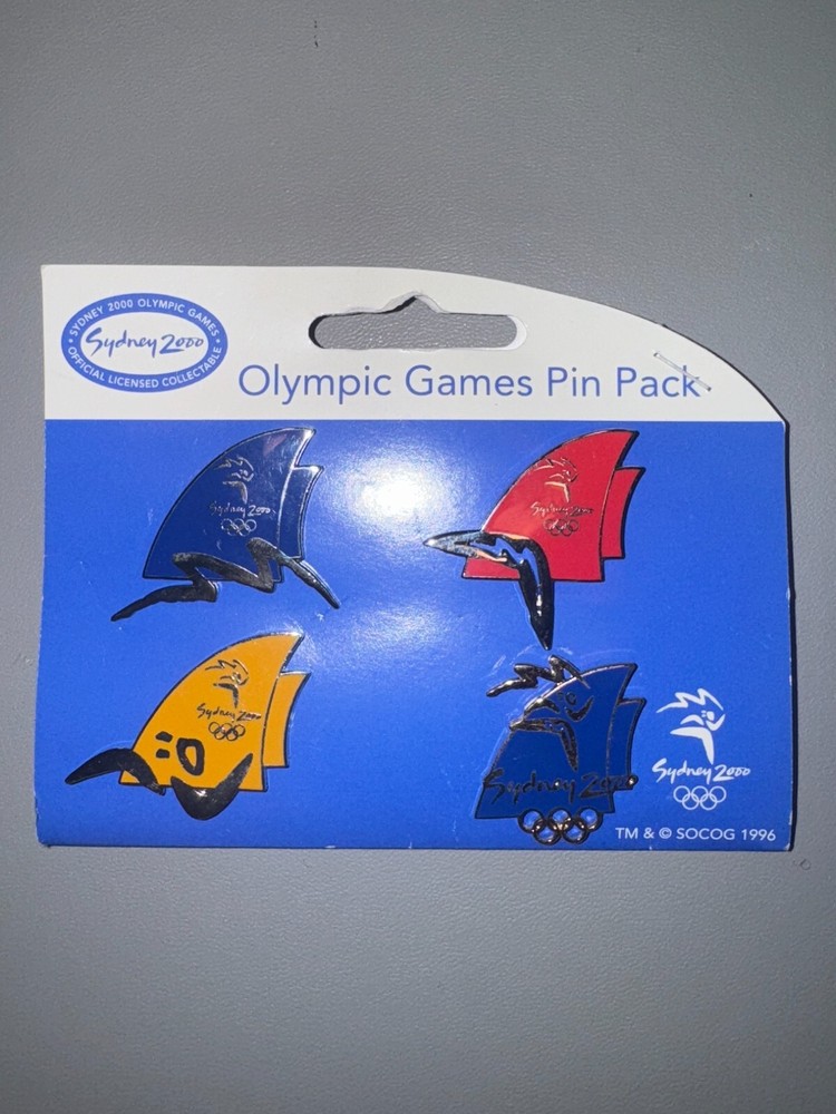 OLYMPIC GAMES SYDNEY 2000 4 PIN PACK OFFICIAL MERCHANDISE NEW