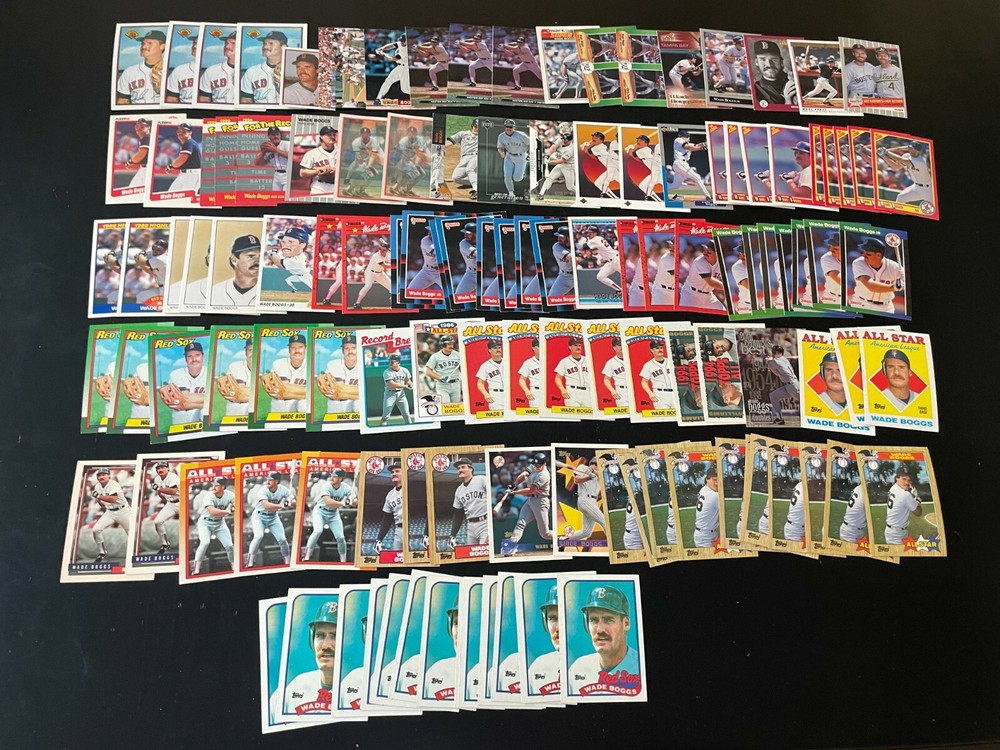 119 Card Wade Boggs Lot 1987 Topps + Boston Red Sox HOF