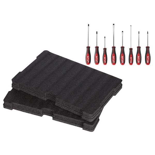 9-Piece Screwdriver Set with PACKOUT Tool Box & Custom Foam Insert