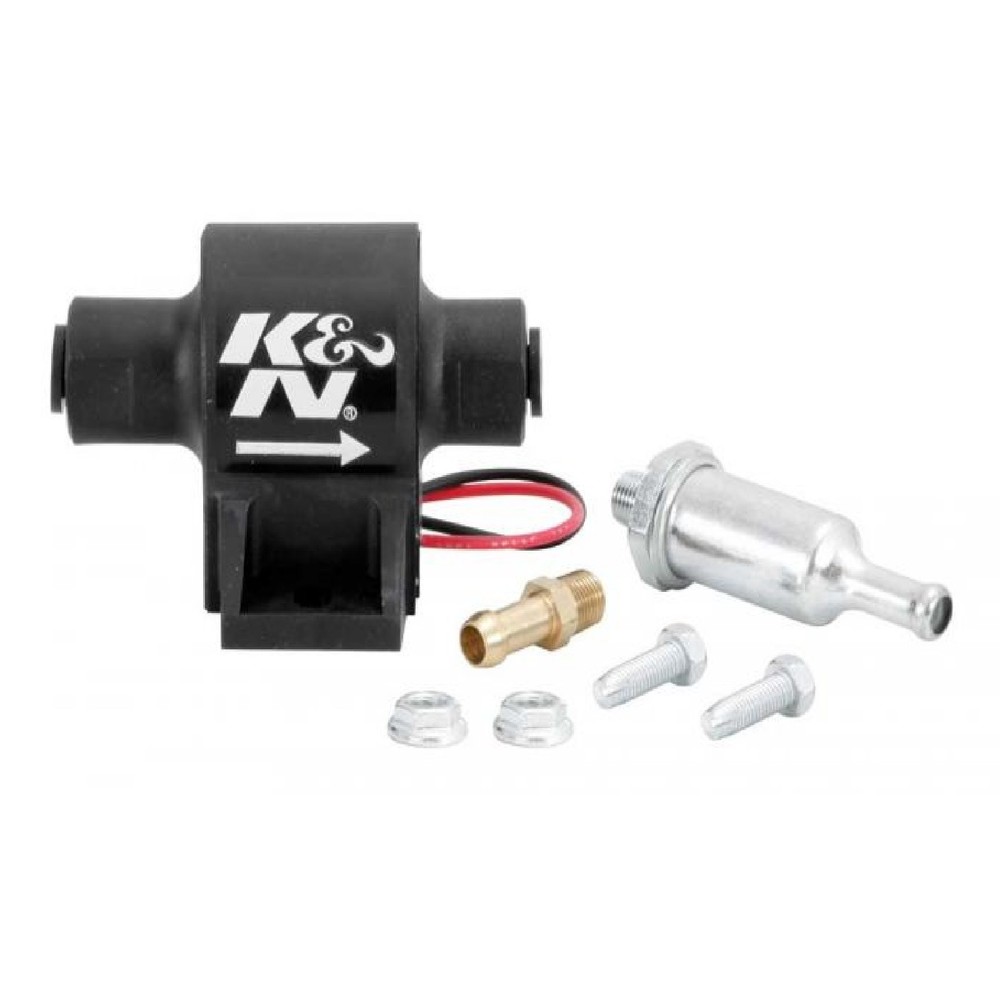K&N 81-0401 12V 25 GPH Universal Inline Self-Regulating Fuel Pump