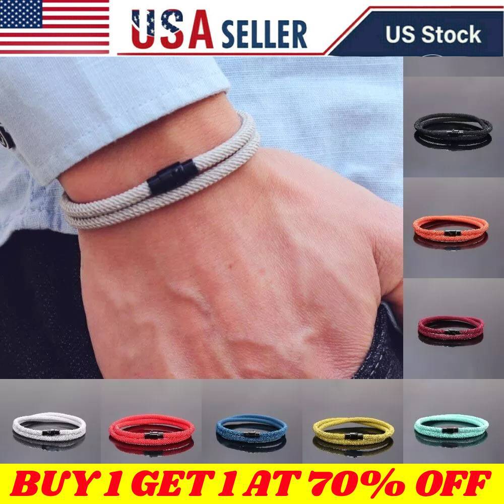 New Minimalist Men Rope Bracelet Double Layer Women Bracelets Accessories USA