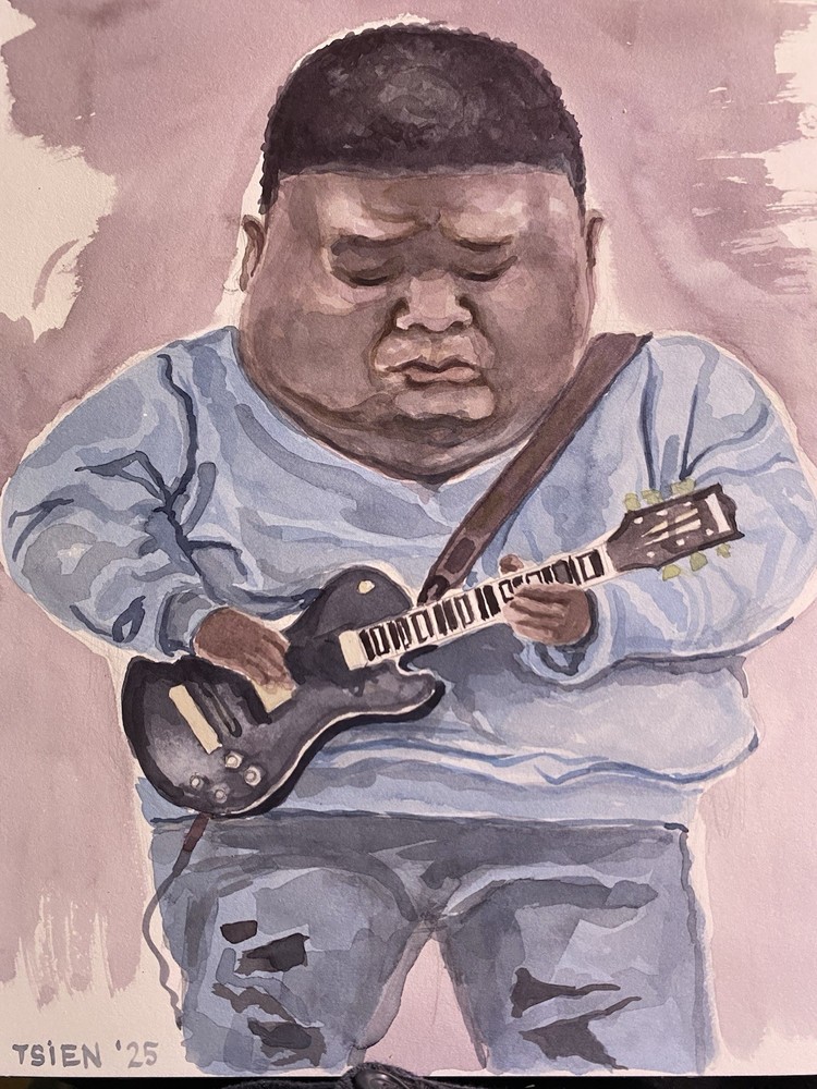 Christone Kingfish Ingram Original Watercolor Art 10x14 Unframed