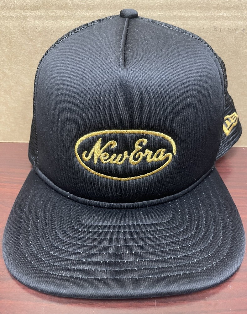 New Era 70th Anniversary 59Fifty 5950 A-Frame Fitted 7 5/8 Black Mesh Hat Cap