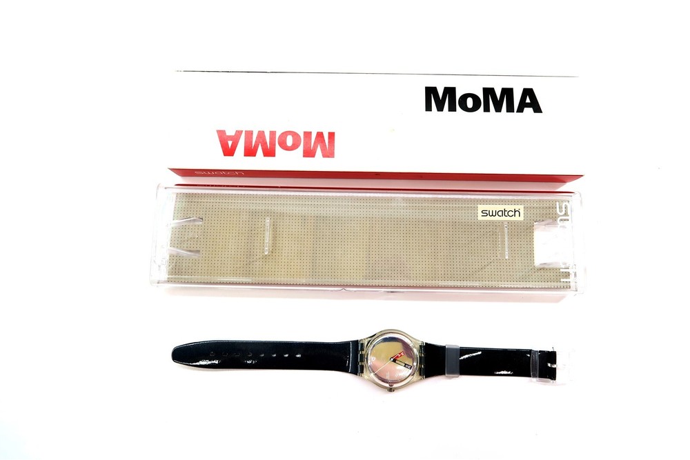 Swatch MOMA Black GZ406 Limited Edition Watch 2000 Pieces