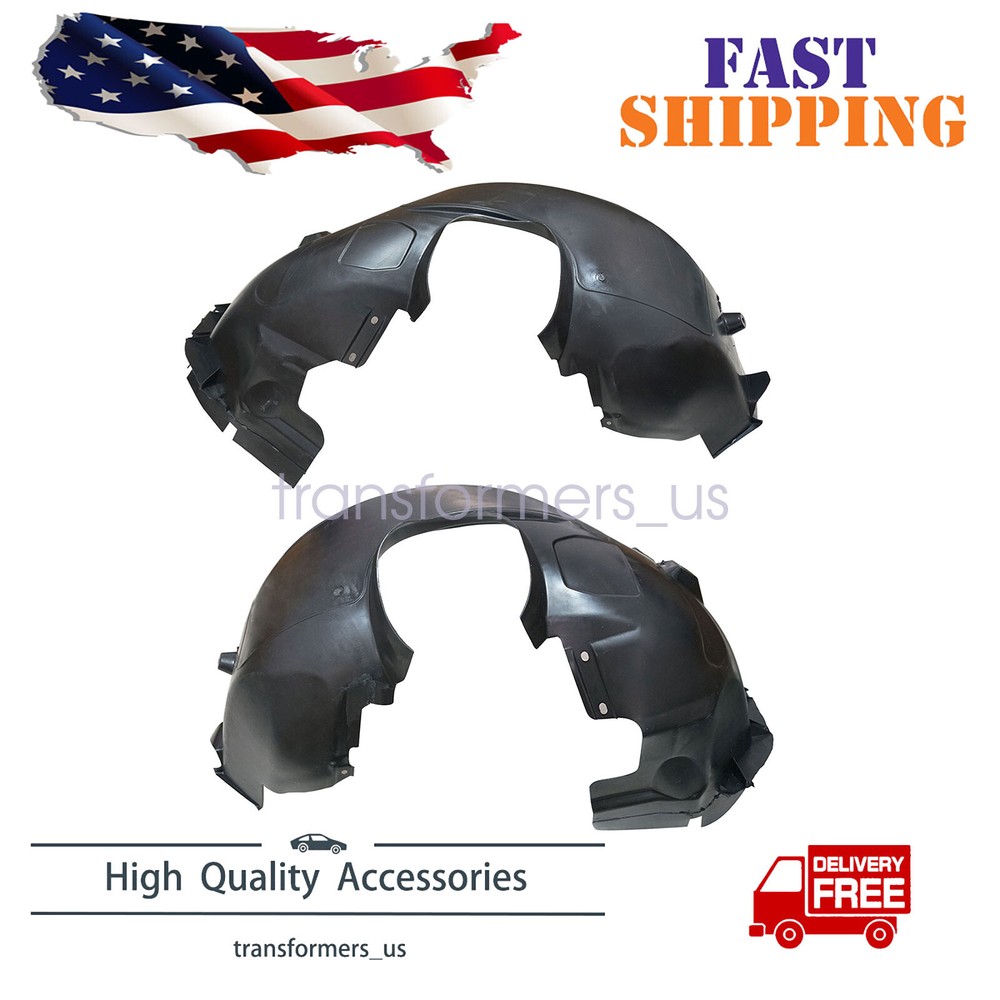 Pair Front Inner Fender Liner Set For 2012-2018 Ford Focus FO1249160 FO1248160