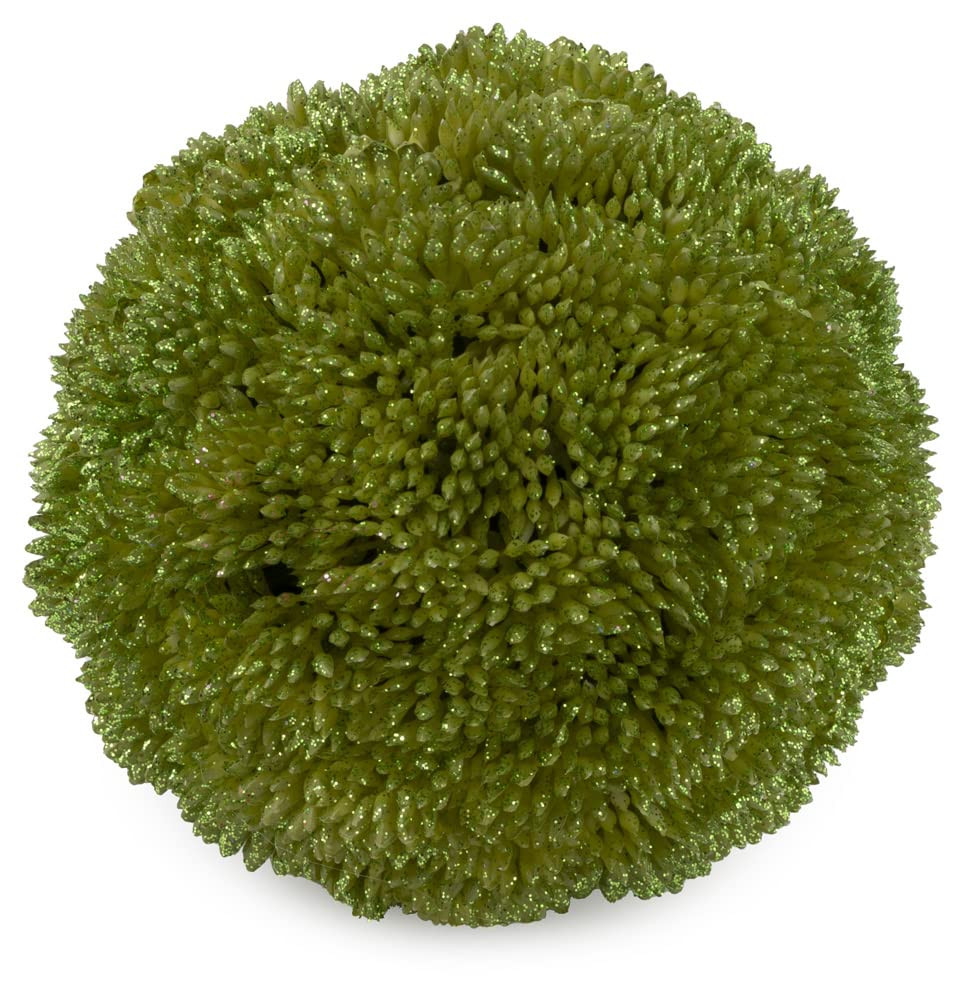 Tea Green Faux Berry Ball Topiary Décor 4-Inches