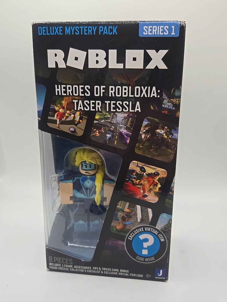 Roblox Heroes Of Robloxia Taser Tessla Figure Series 1 Mystery Pack