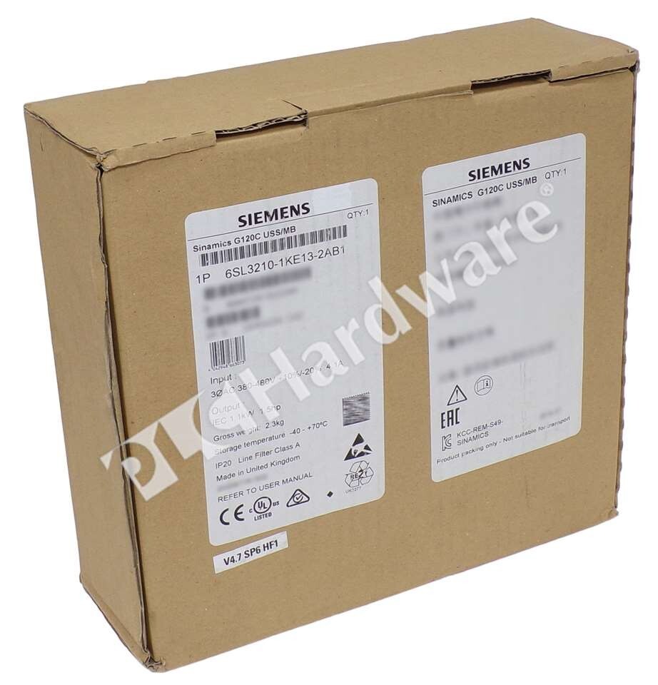 Surplus Open Siemens 6SL3210-1KE13-2AB1 6SL3 210-1KE13-2AB1 SINAMICS G120C 1.1kW