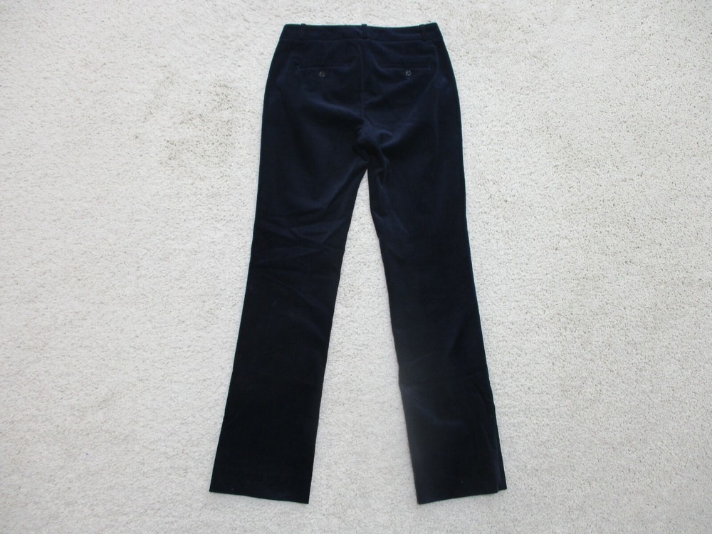 Gloria Vanderbilt Women's Blue Velvet Logan Stretch Straight Leg Pants 2 Regular