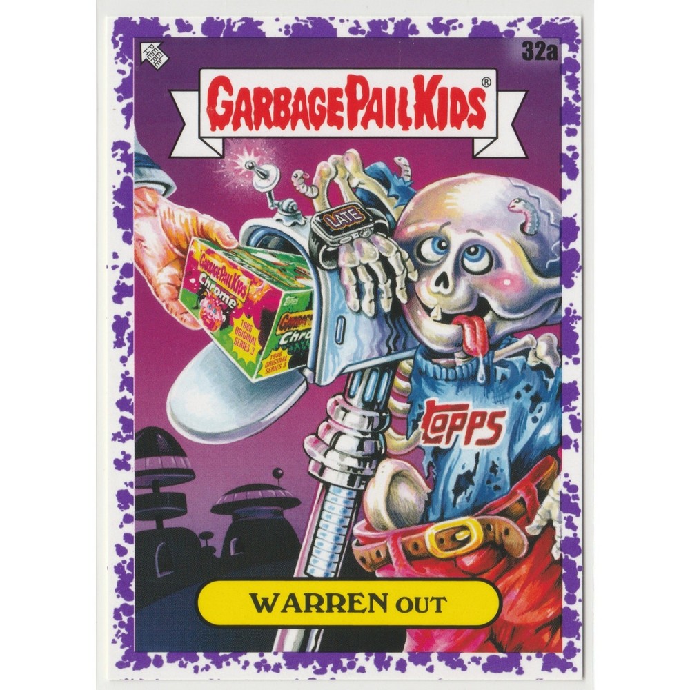 Warren Out #32a Purple Garbage Pail Kids GPK 35th Anniversary 2020