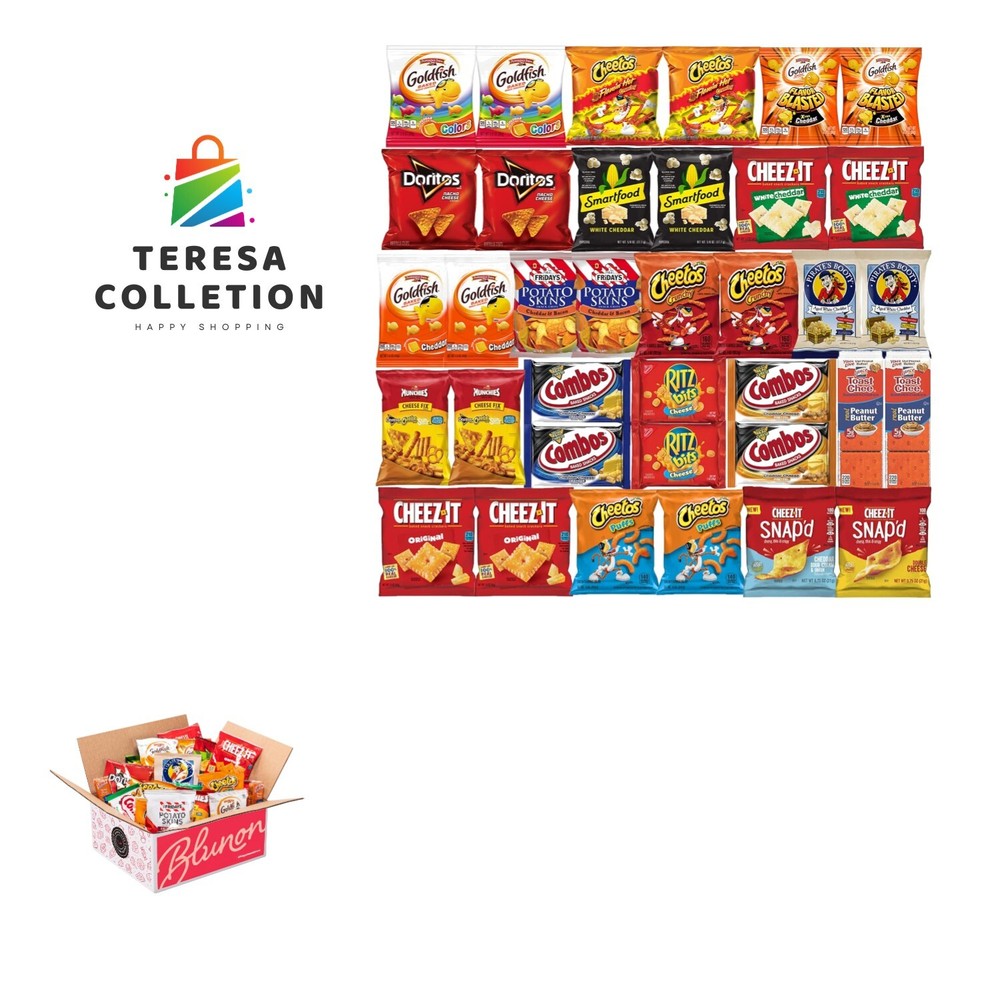 Cheese Crackers and Cheese Snacks Variety Pack Assortment Sampler Bulk Care P...
