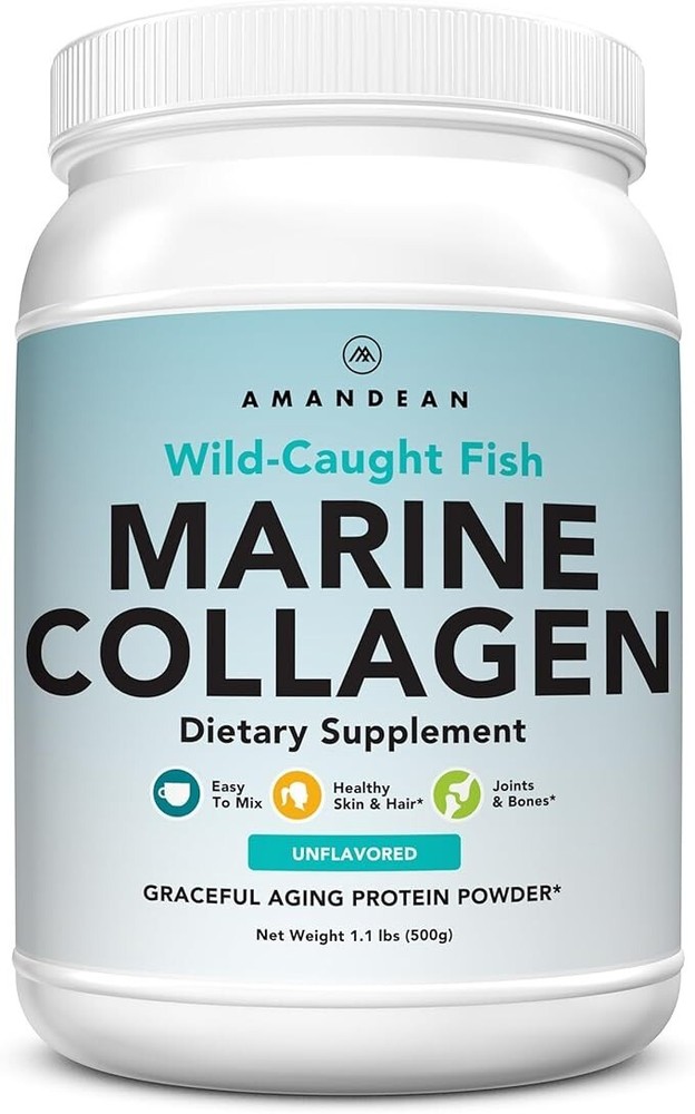 Amandean Anti-Aging Wild-Caught Fish Marine 500g Collagen Powder