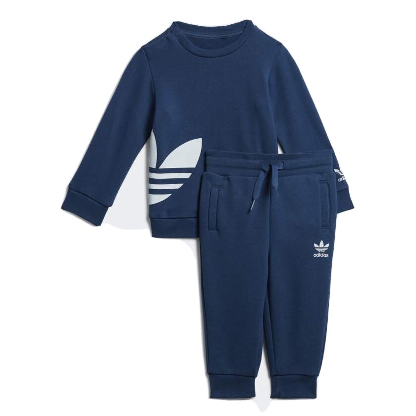 FM5606 Adidas Originals BIG TREFOIL CREW SET 2-3 Years Children Kids Brand New-image