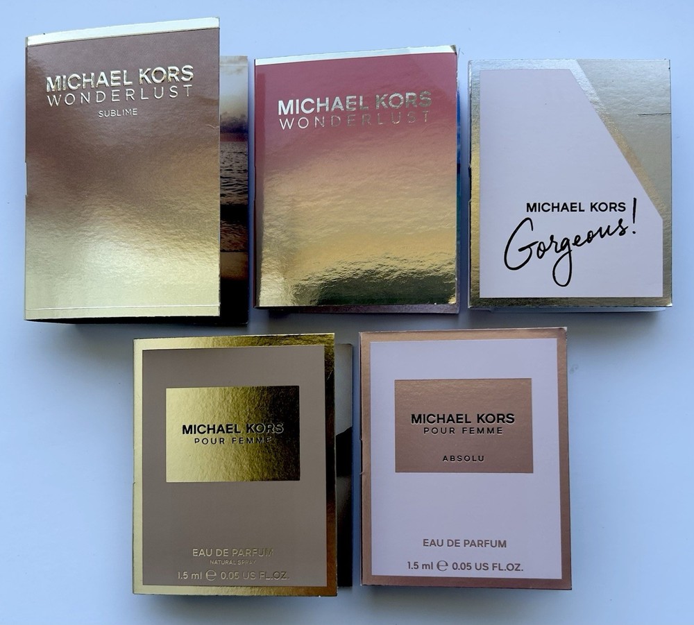 Michael Kors Perfume Collection 5pc Sample Spray Vial Set