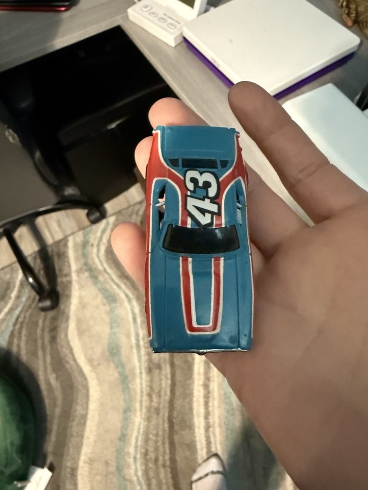 1972 AURORA AFX G+ DODGE CHARGER STOCK CAR TV GUIDE PETTY # 43