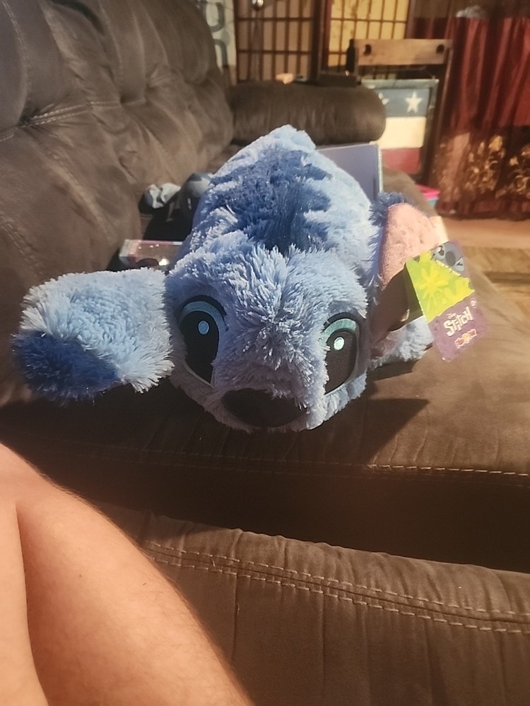 Disney Lilo & Stitch 16 Inch Blue Plush Pillow Pet Stuffed Animal Toy