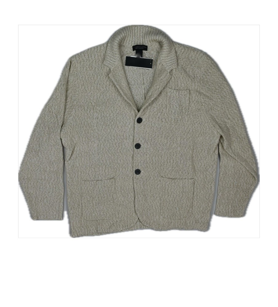 The Men's Store Melange Knit Cardigan Sweater Jacket SZ XL New $278