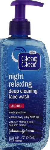 Night Relaxing Deep Cleaning Face Wash 8 Fluid Ounce