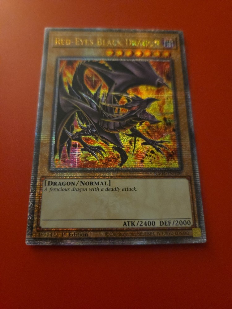 Red-Eyes Black Dragon 8th Art Quarter Century Secret Rare RA04-EN109 1st Edition