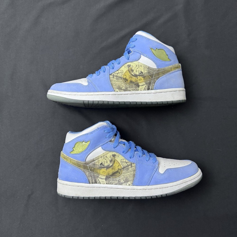 Size 10 - Air Jordan 1 Retro Alpha White University Blue