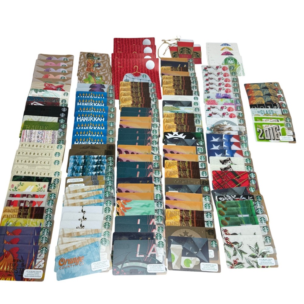 Starbucks Mixed LOT of 156 Holiday Zodiac RARE HTF Gift Cards No Value-image