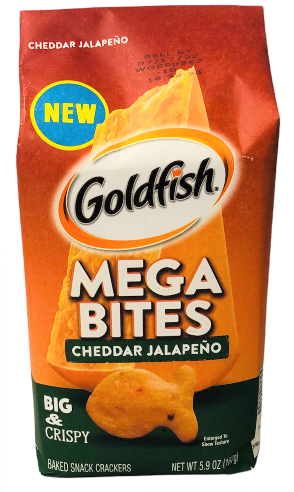 Pepperidge Farm Goldfish Mega Bites Cheddar Jalapeno Snack Crackers 5.9oz Baked