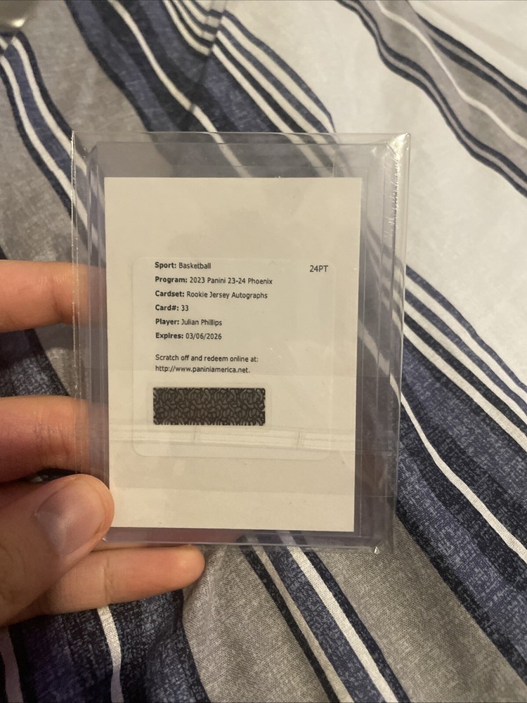 Julian Phillips Redemption Rookie Autograph Card #33