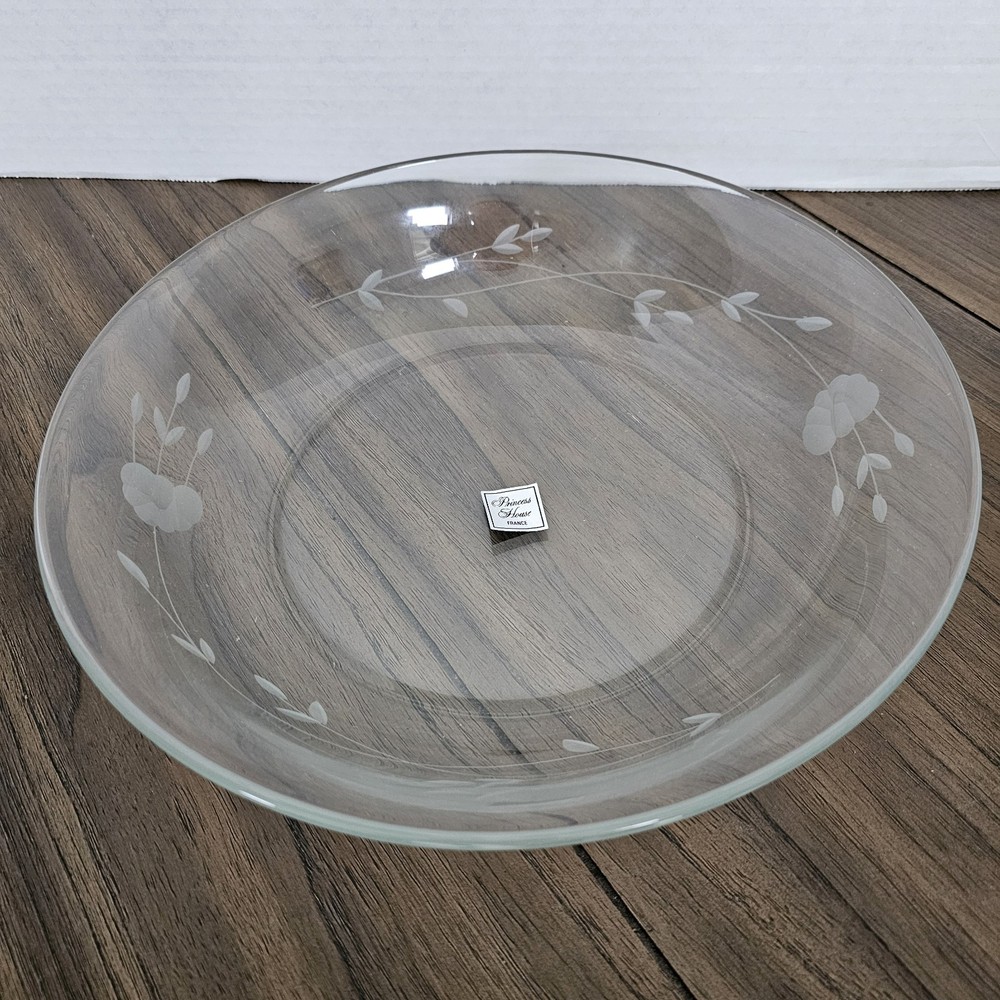 Princess House Crystal (Heritage 11 in. D Salad Bowl #340) set of (1)