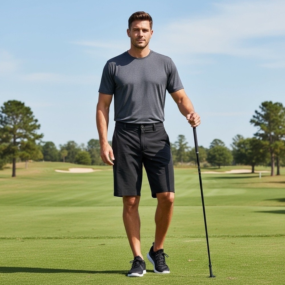 Under Armour HeatGear Golf Shorts Men's 32 Black Performance Stretch Athletic