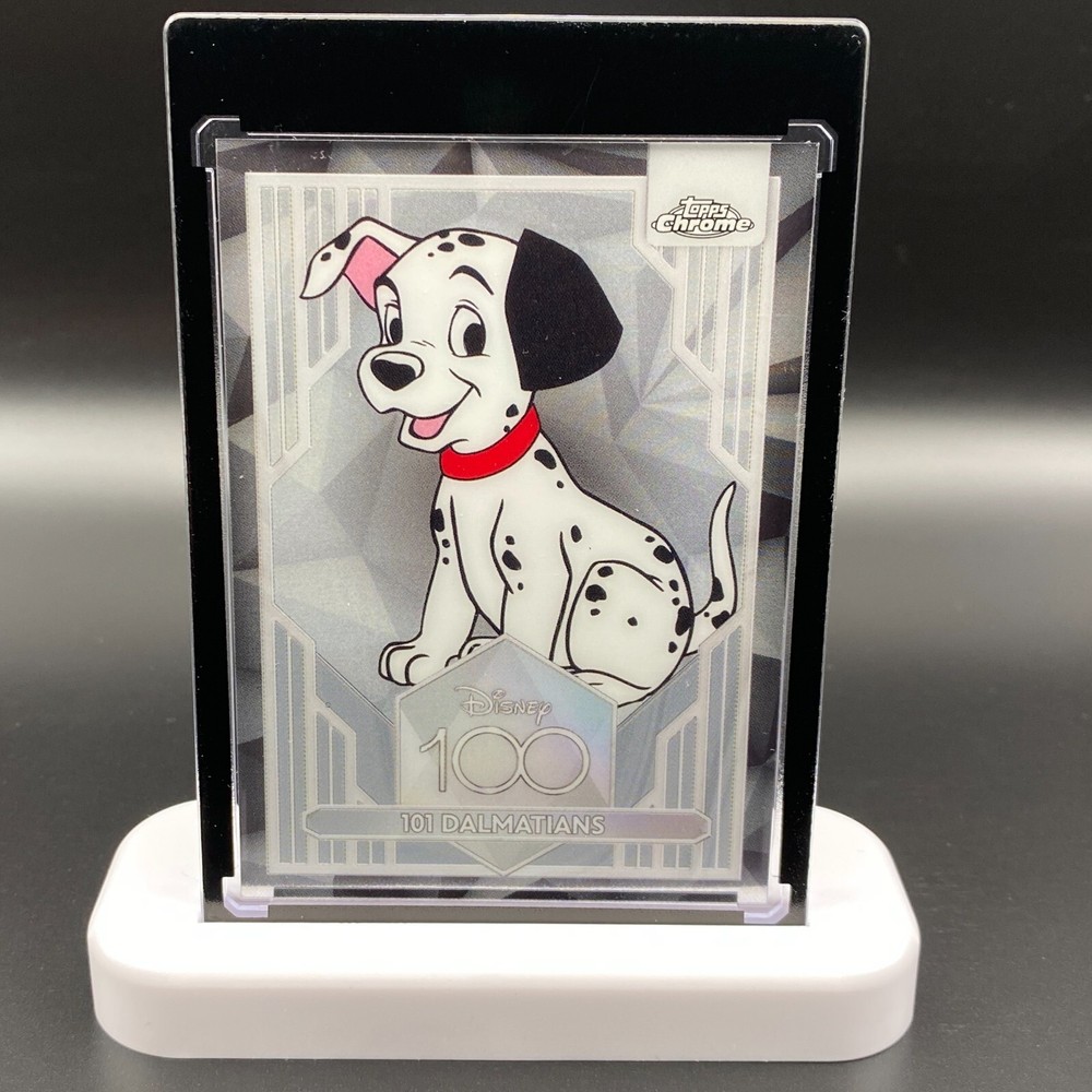 101 Dalmatians Display Collectible Gift Disney 100 Topps Chrome Card Mickey Dog
