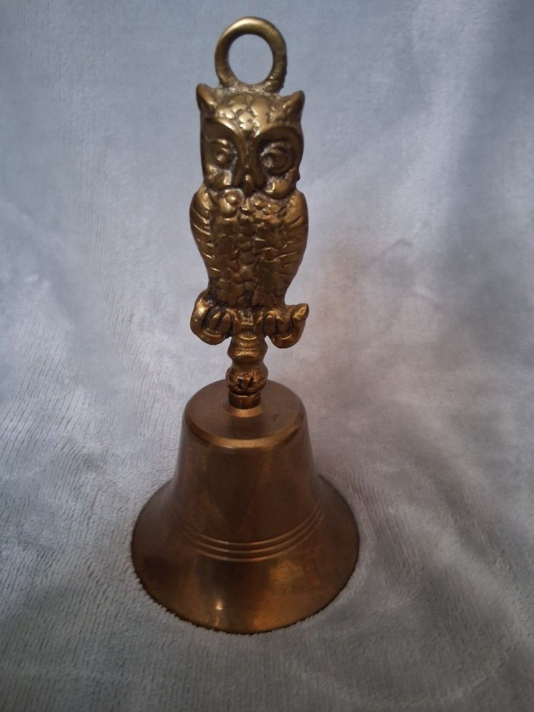 Vintage Brass Owl Bell