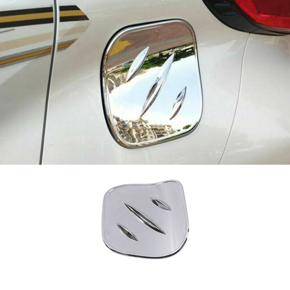 Fuel Filler Door Cover Gas Tank Cap For Toyota CHR C-HR 2017-2022 Chrome Silver
