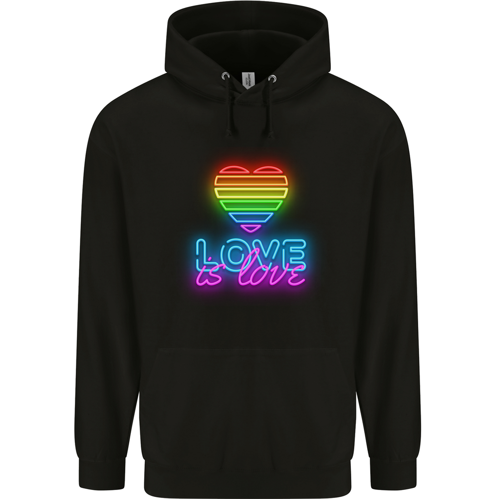 LGBT Rainbow Love Gay Pride Day Unisex 80% Cotton Hoodie  -image