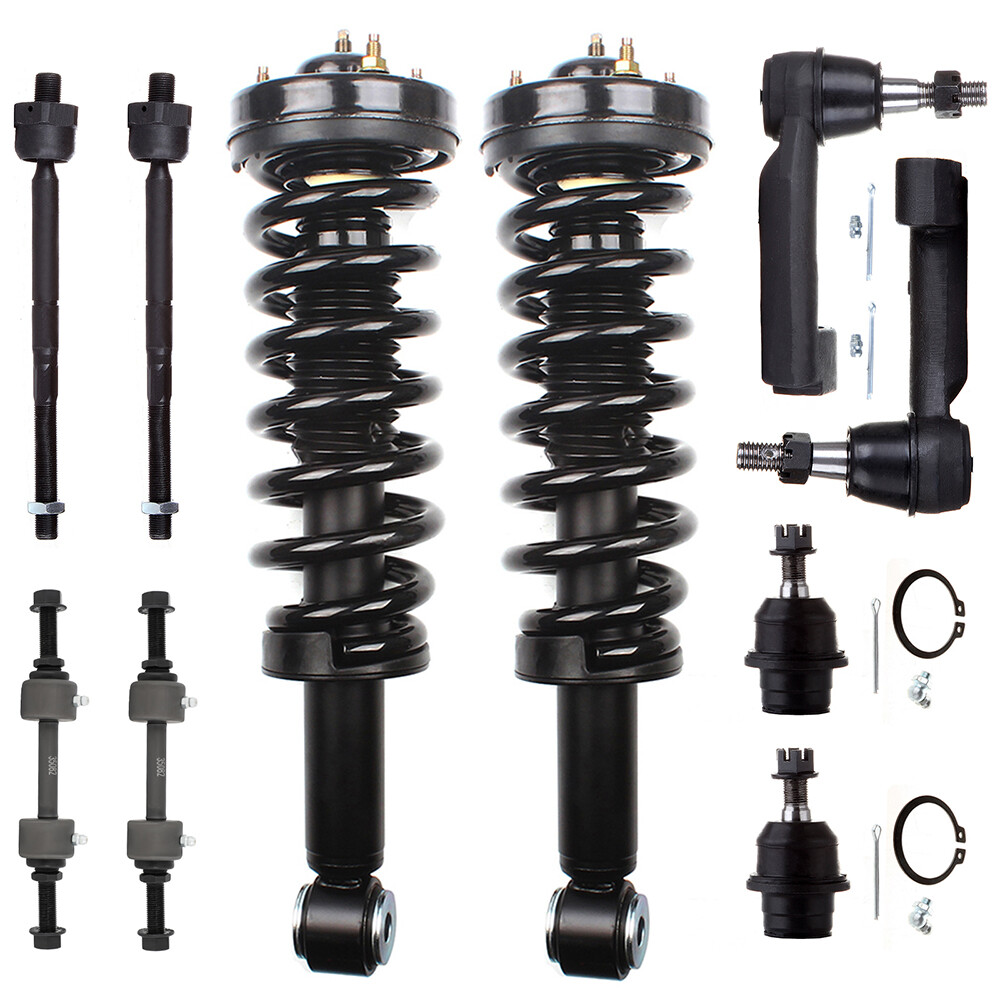Ford F-150 2009-2013 2WD Front Suspension Kit - Struts, Sway Bar, Tie Rod, Ball Joint