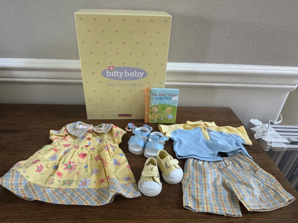American Girl Bitty Baby Twins Play Outfit Set with At the Park Book