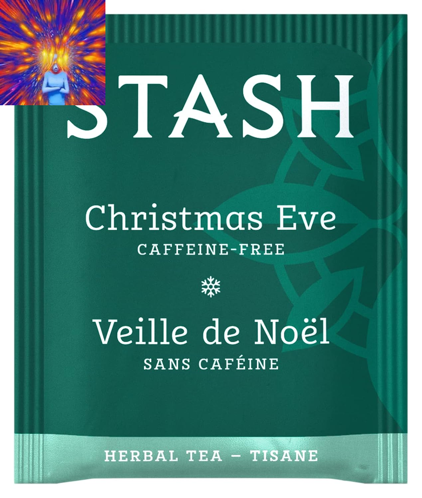 Tea Christmas Eve Herbal Tea - Naturally Caffeine Free, Non-Gmo Project Verified
