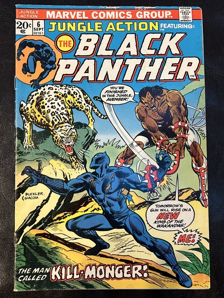 Jungle Action #6 (1973) Black Panther Killmonger 1st App Marvel VG