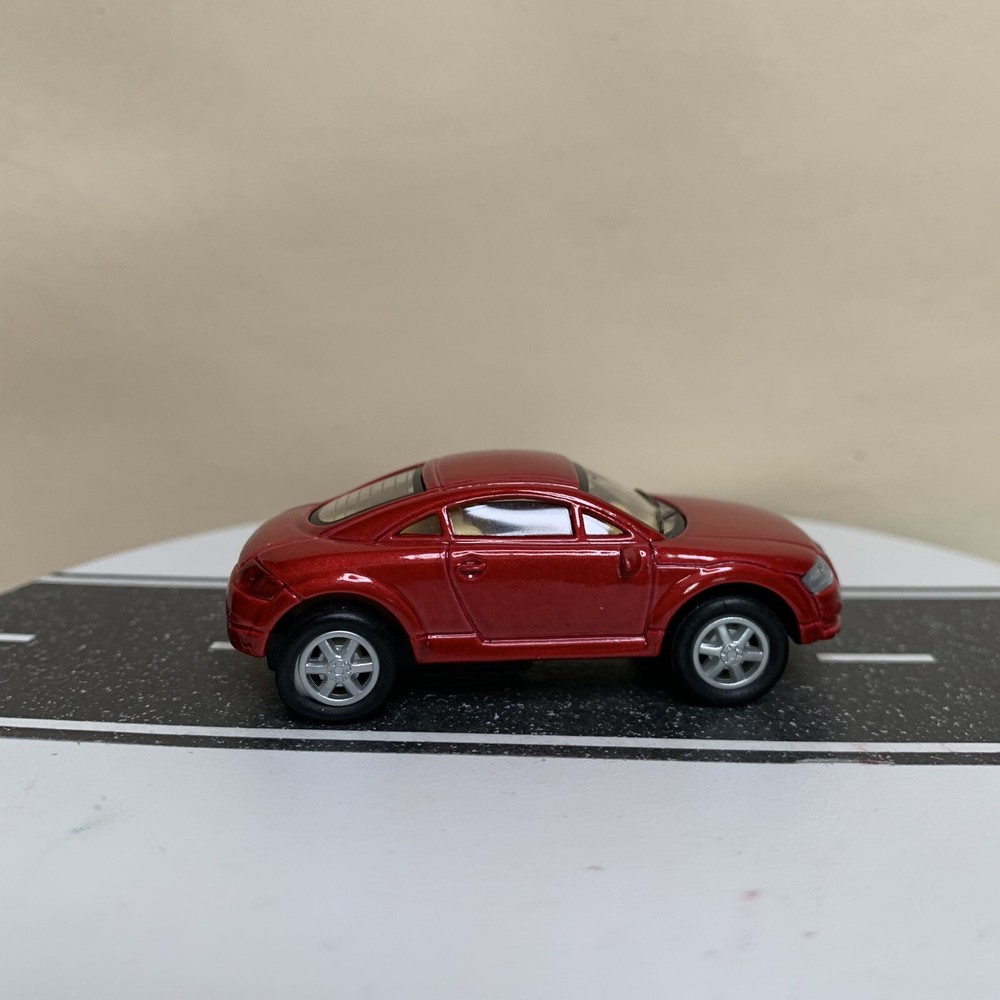 Kinsmart Audi TT Coupe Dark Red Metallic w/Tan Interior Pull-Back Car 1:64 NM