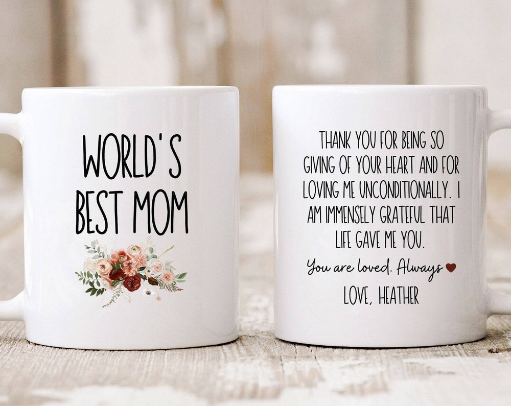 Best Personalized Mom Mug Gift for Mother's Day - Worlds Best Mom