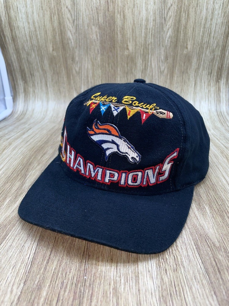 VTG 90s Denver Broncos Logo Athletic Snapback Hat Super Bowl 32 XXXII San Diego