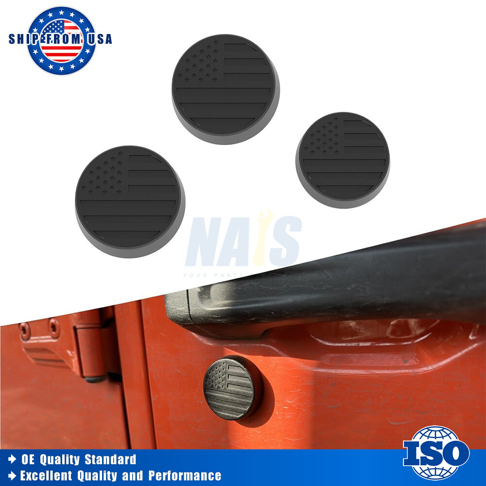 Black Door Key Hole Cover Keyhole Trim Accessories for Jeep Wrangler TJ JK JL JT