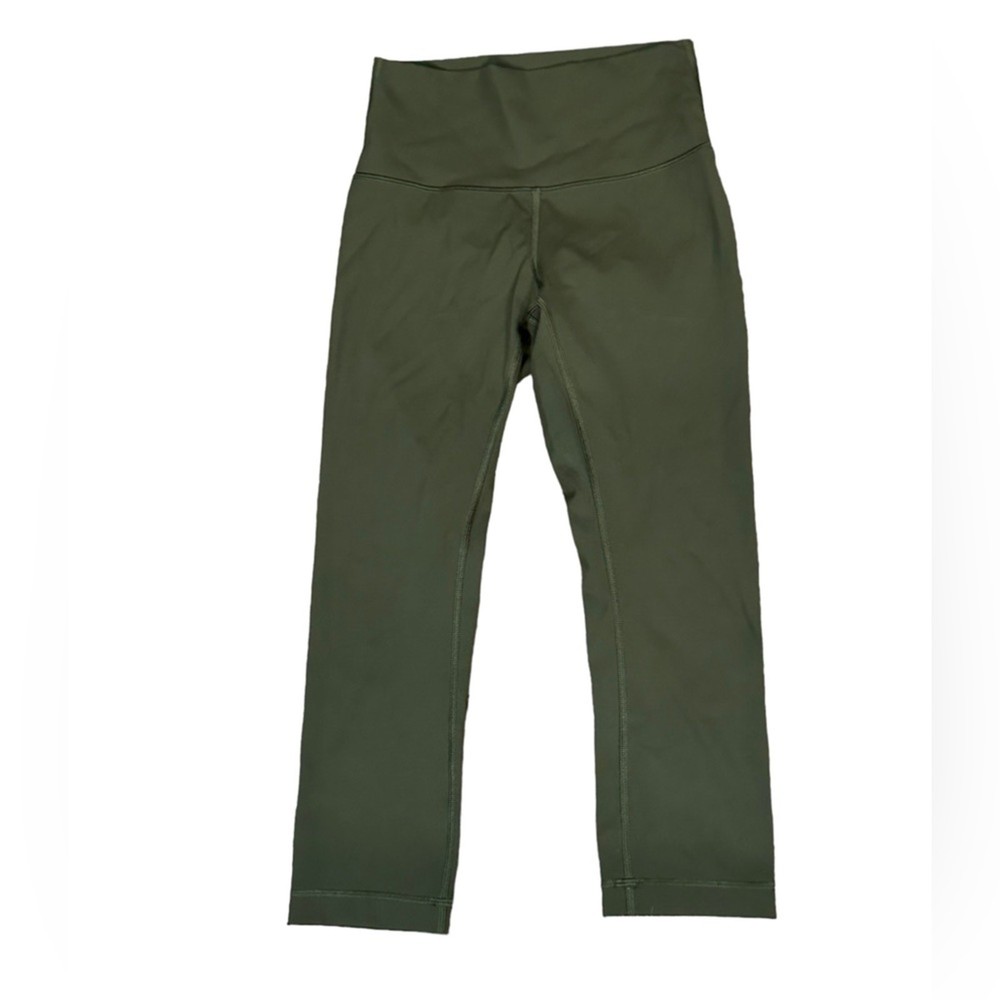 Lululemon Womens Size 4 Olive Green Capri Leggings