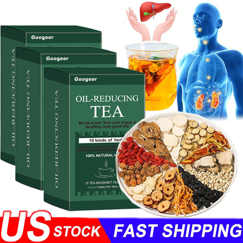Oil-Reducing Tea-10 Herbal with Excellent Formula, Oil Cleansing Tea for Liver
